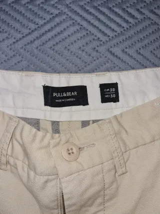 Calções Pull&Bear Bege T38