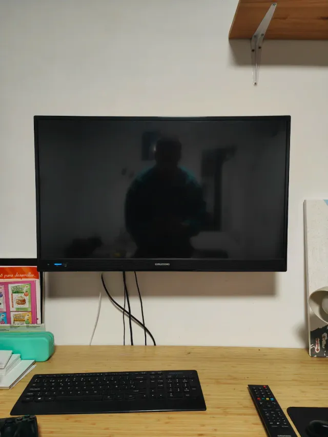 Televisor Grundig HD con soporte de pared