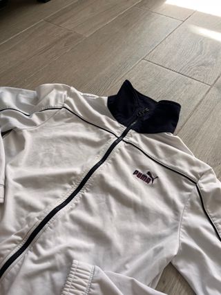 Chaqueta Puma Retro Blanca Estilo 2000s