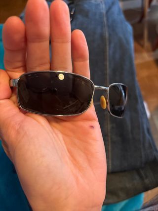 Gafas de sol Ray-Ban plateadas y negras