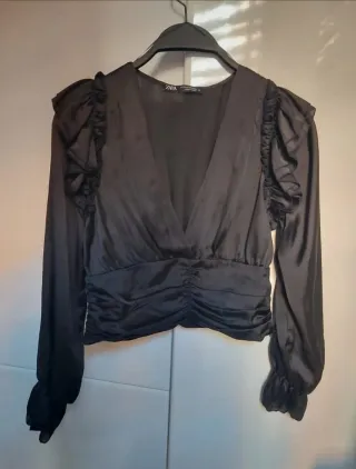 Blusa negra Zara. Talla XS