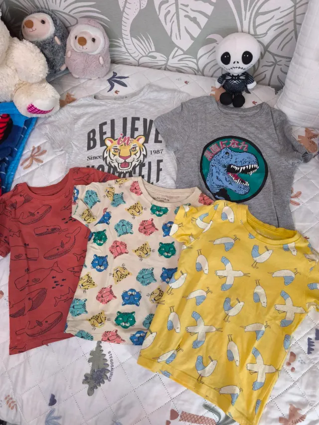 Lote 5 Camisetas 3 años