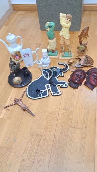 Lámpara de techo antigua dorada y negra