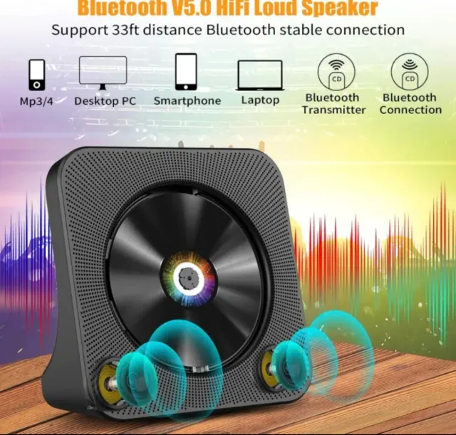 Reproductor CD USB AUX Bluetooth Radio