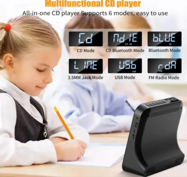 Reproductor CD USB AUX Bluetooth Radio