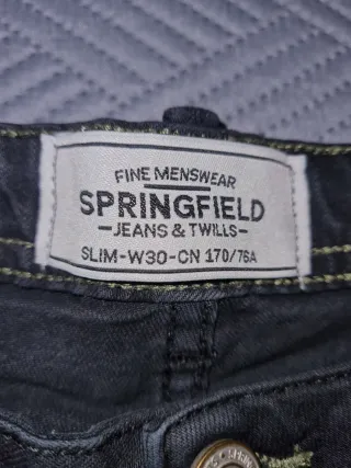 Calças Skinny Springfield Pretas T40