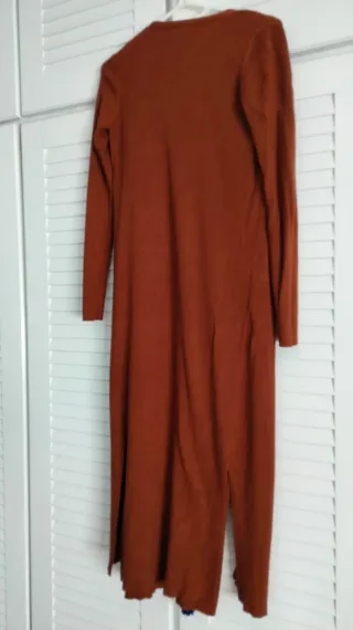 Conjunto vestido y chaqueta caldera de punto,