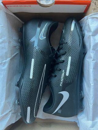 Zapatillas Nike Phantom Fútbol Negras Blancas