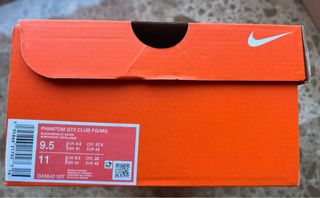 Zapatillas Nike Phantom Fútbol Negras Blancas