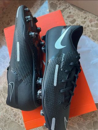 Zapatillas Nike Phantom Fútbol Negras Blancas