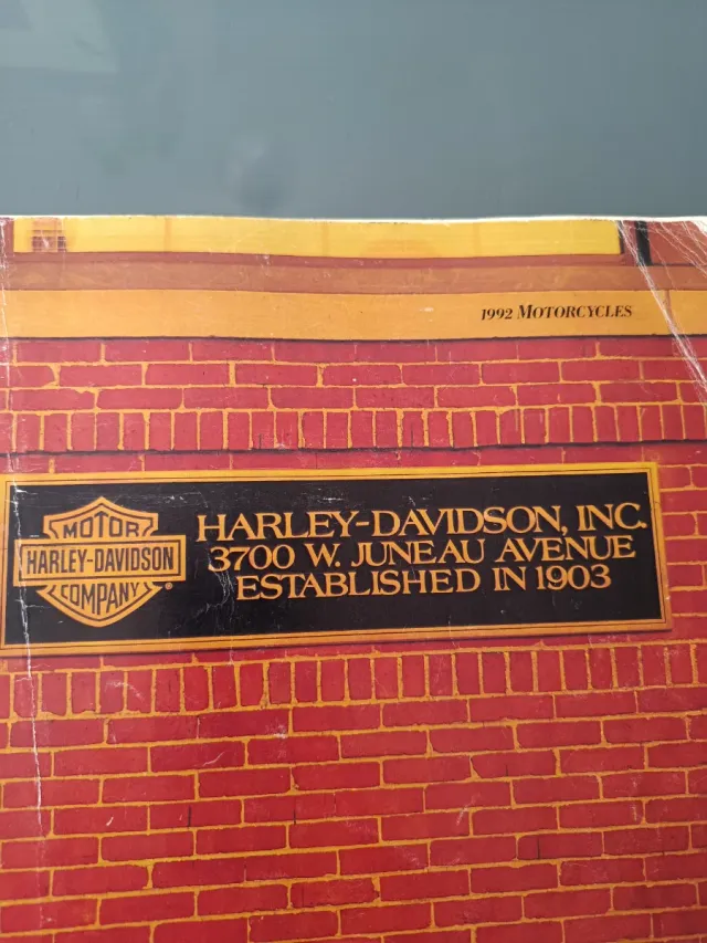 Catálogo Harley Davidson 1992