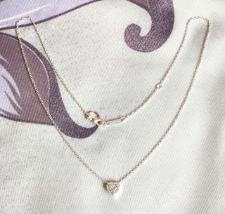 Conjunto Corazón Brillante Plata