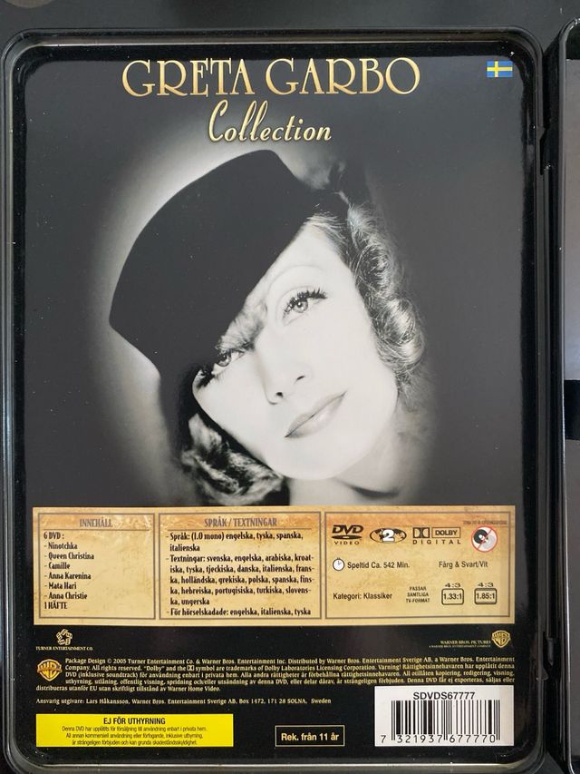 Colección Greta Garbo 6 DVDs (Metallbox)