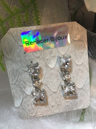 Pendientes Novia 3 piedras