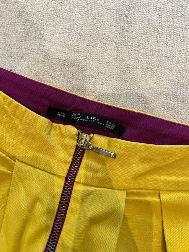 Falda Zara Talla 38 Cremallera Delantera