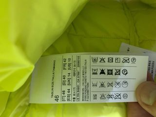 Giubbotto Benetton leggero giallo fluo