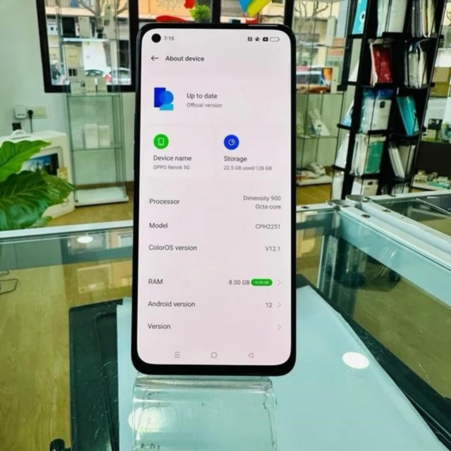 Oppo Reno6 Azul Marino 5G 128GB 8GB RAM