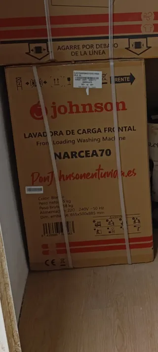Lavadora Johnson 7 Kg Nueva en su embalaje