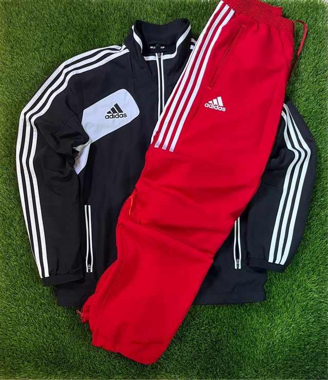 Chándal Adidas Negro y Rojo