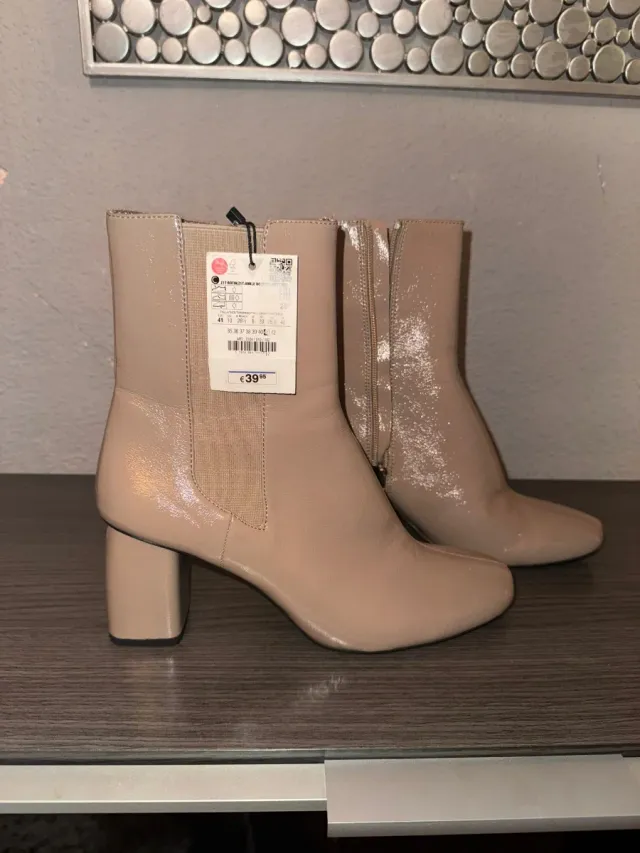 Botas Zara Beige Talla 41