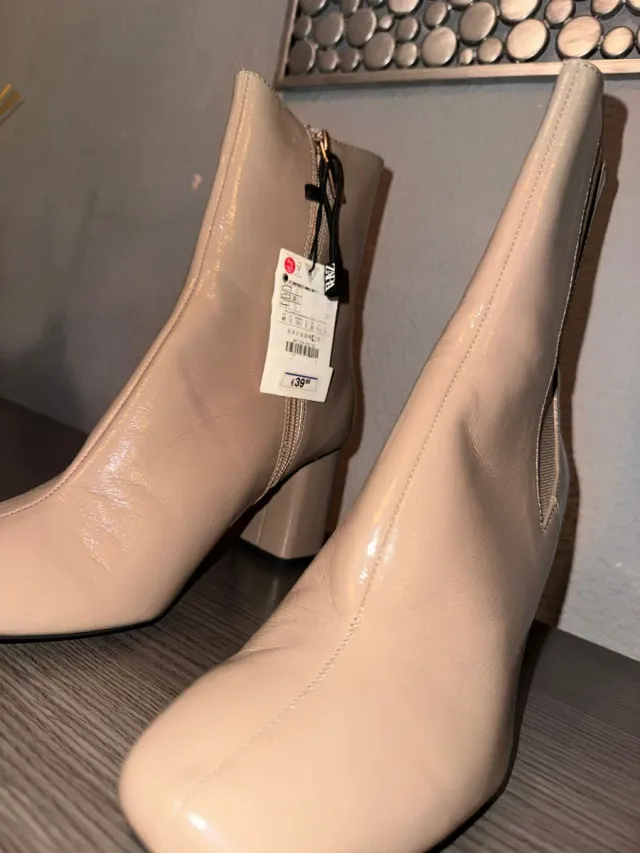 Botas Zara Beige Talla 41