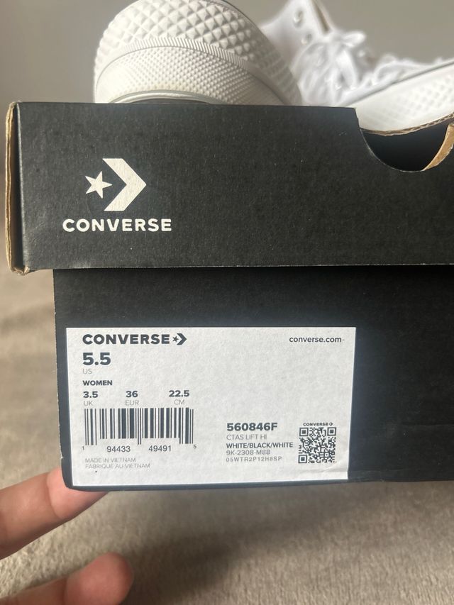 Converse all star blancas sin estrenar oficiales