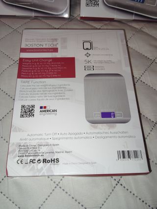 Báscula de cocina Boston Tech HK105