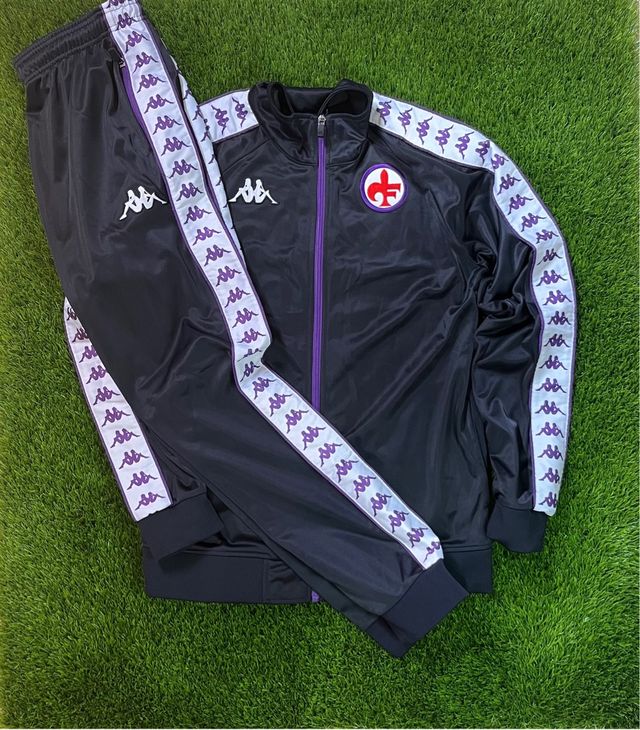 Chándal Kappa Negro y Morado