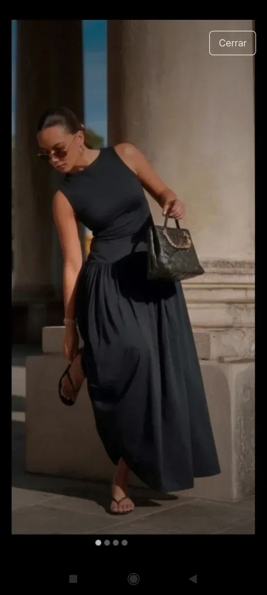 Vestido largo negro Mango Talla 44 a estrenar