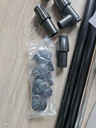 Perchero de pie EMIPRO Negro/Plateado