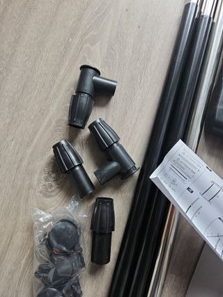 Perchero de pie EMIPRO Negro/Plateado