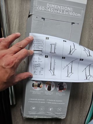 Perchero de pie EMIPRO Negro/Plateado