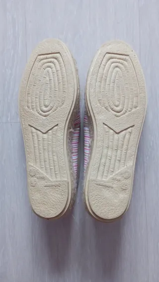 Alpargatas rayas multicolor esparto talla 40