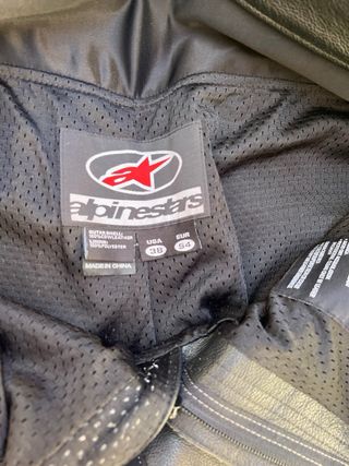 Pantalón Piel Moto Alpinestars Talla 54