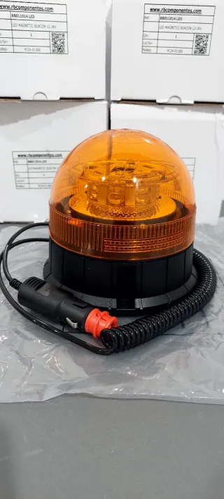 Baliza LED Magnética Ámbar 12-24V