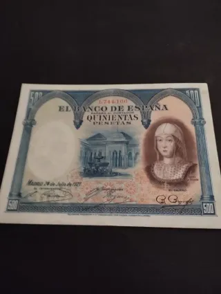 Billete 500 Pesetas Banco de España 1927