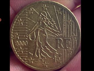 Moneda 50 céntimos RF 2000 y 1999