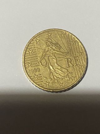 Moneda 50 céntimos RF 2000 y 1999