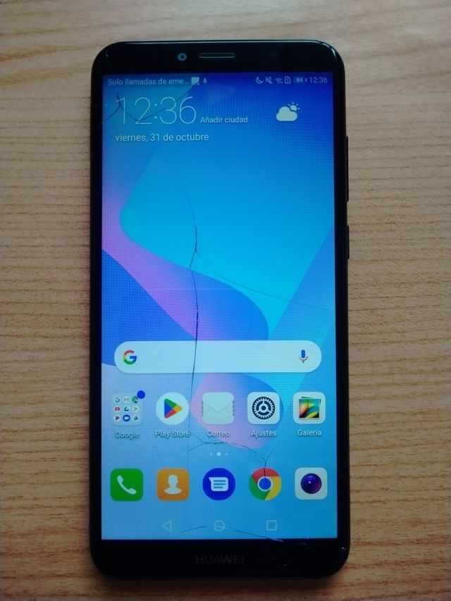 Huawei Y6 2018 Nero, Schermo Rotto