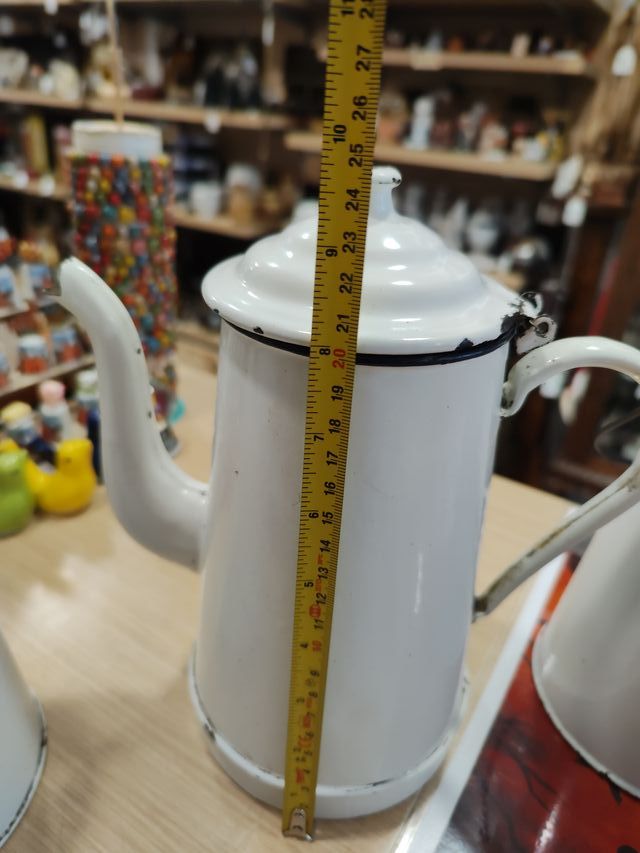 Lechera/Cafetera Antigua Blanca