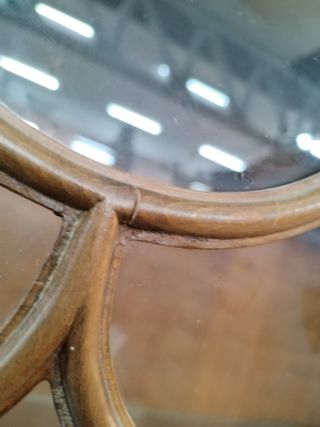 VITRINA DE MADERA OSCURA VINTAGE