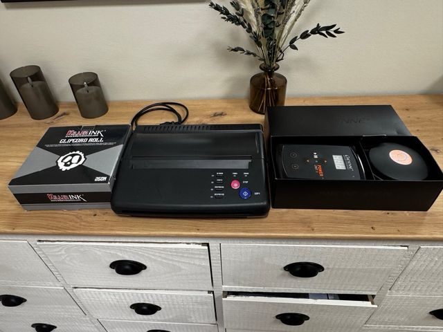 TATTO MAQUINA TERMOCOPIADORA  pedal/fuentalimentac