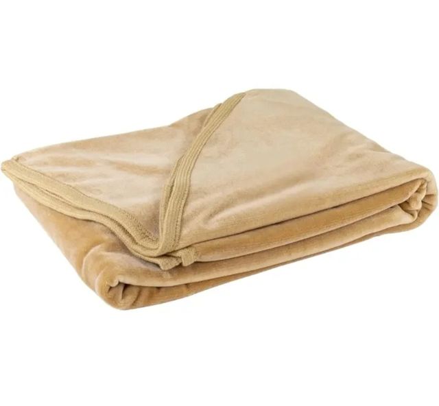 Falda Camilla Beige Terciopelo 90cm