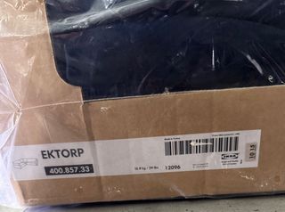 Fodera per divano angolare Ektorp blu