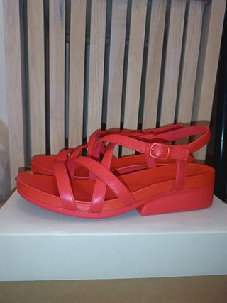Sandalias Camper Plataforma Rojas