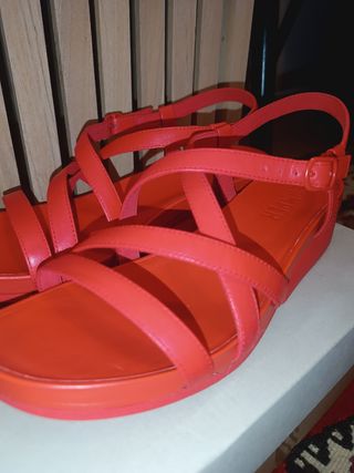 Sandalias Camper Plataforma Rojas