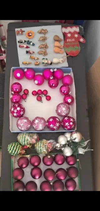 Lote adornos Navidad