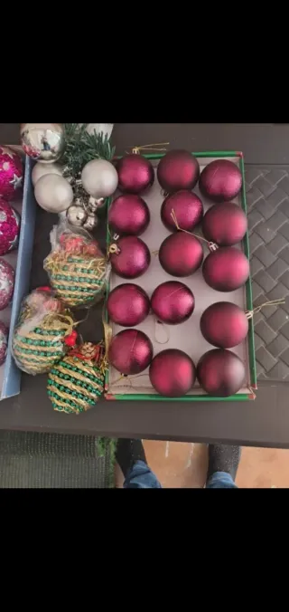 Lote adornos Navidad