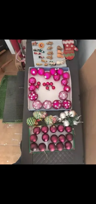 Lote adornos Navidad