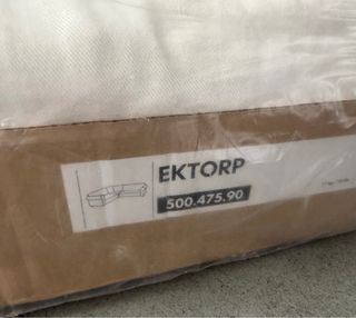 Funda sofá Ektorp esquina Ikea blanca